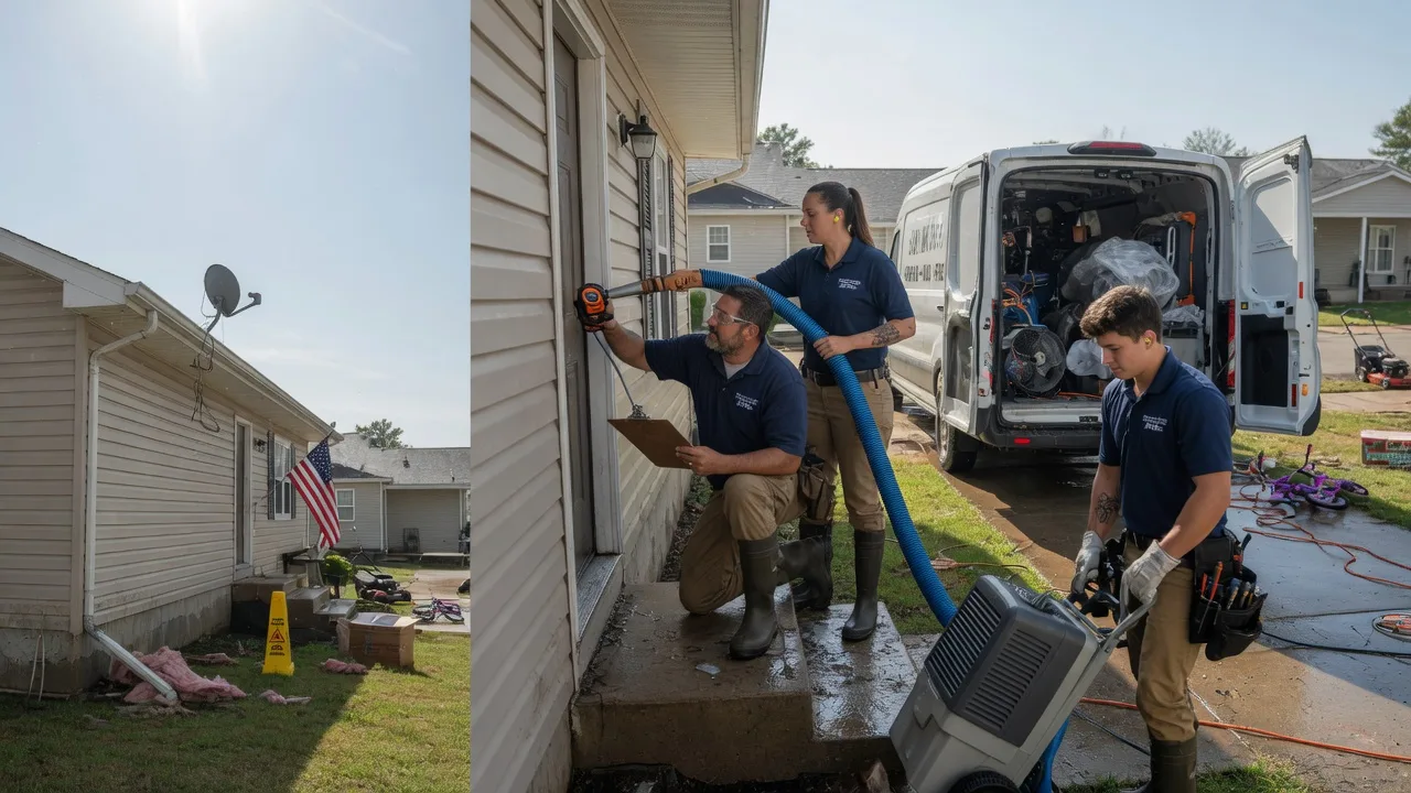 Ceiling Water Damage Restoration in Lake Delton, WI near me